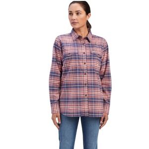 Ariat Ladies Rebar Flannel DuraStretch Work Shirt‎ Size Large NWT